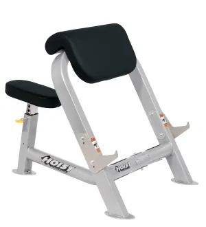 Quick Buy Hoist Preacher Curl Bench Trending Choice, Rubber Hex Dumbbells
