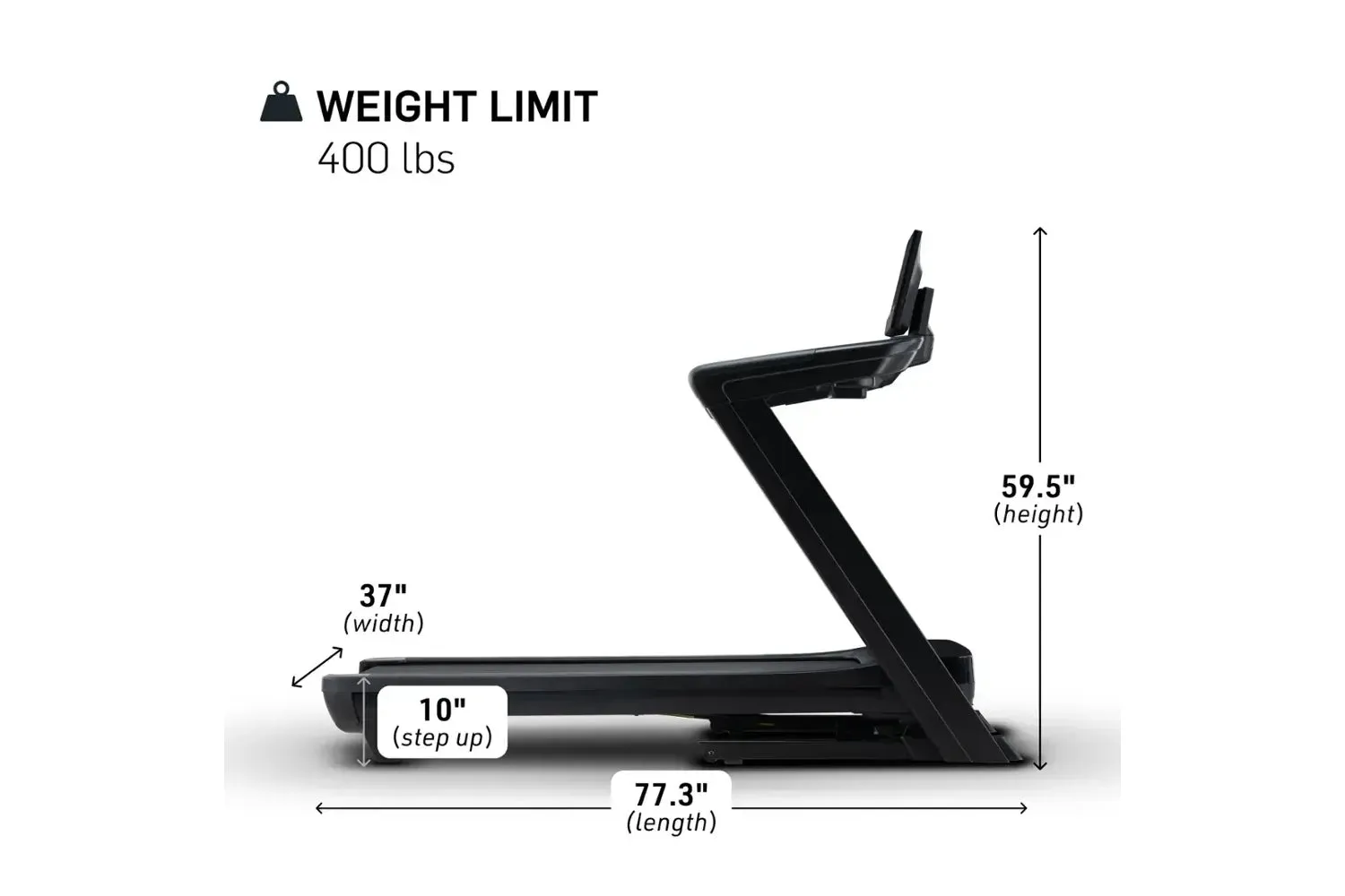 NordicTrack NEW Commercial 1250 Treadmill (SUMMER SALE), Weight plate storage pegs