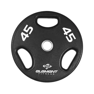 Quick Buy Premium Virgin 45lbs Rubber Olympic Plate Fan Favorite, Resistance Bands, Plate Loaded Equipment, Compact gym equipment for small spaces