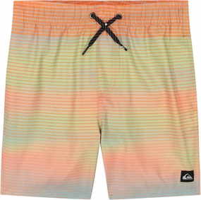 Quiksilver Boys' Volley Swim Trunks with UPF 50  Sun Protection, Quick Dry Bathing Suit Shorts