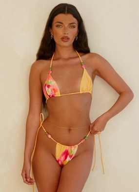 Rach Bikini Top - Orange Tropical
