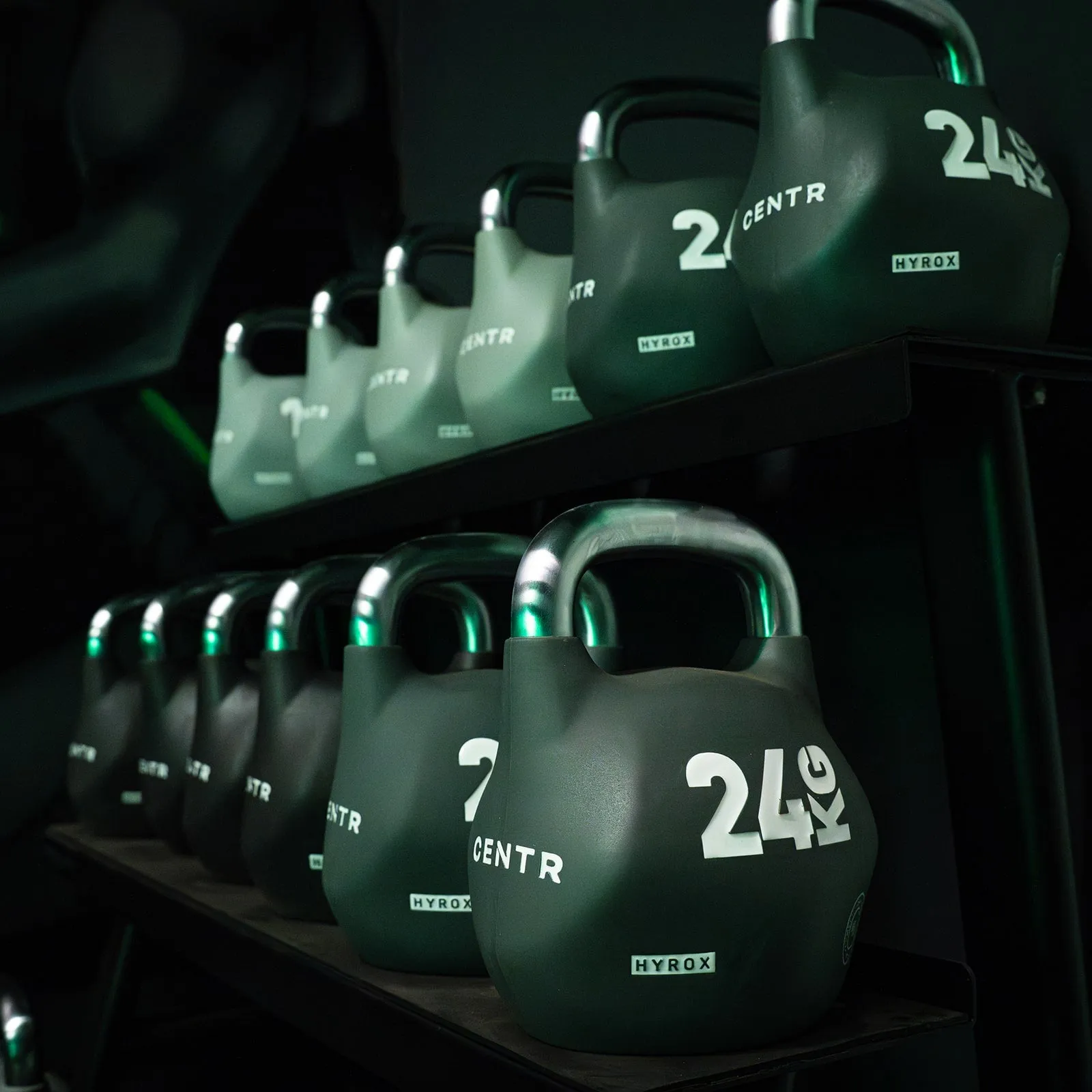 CENTR x HYROX Competition Octo Kettlebells, BCAA powder