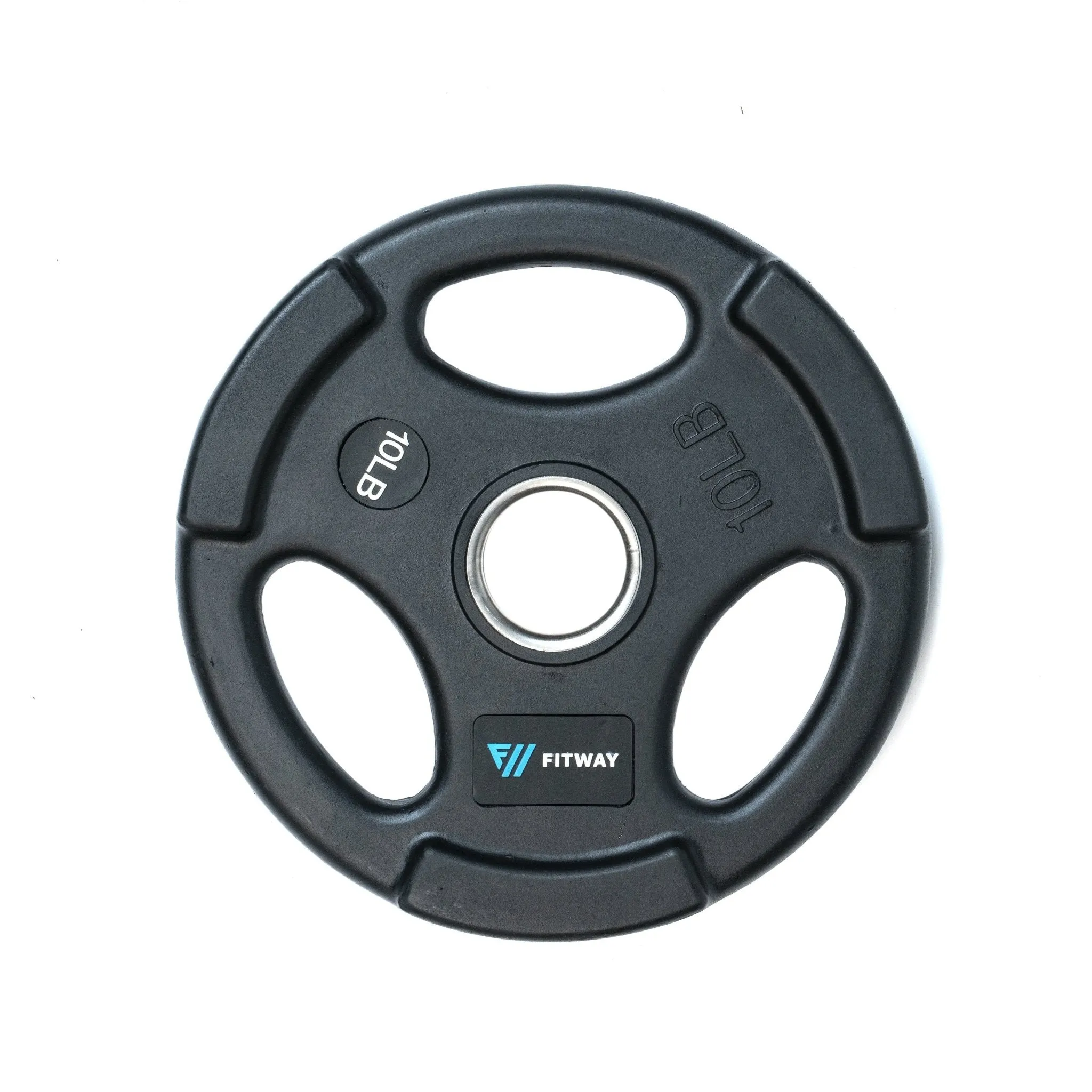 Ready to Ship Fitway Olympic Rubber Grip Plate - 10lb Smart Pick, Walking Pads, Studio Dumbbells