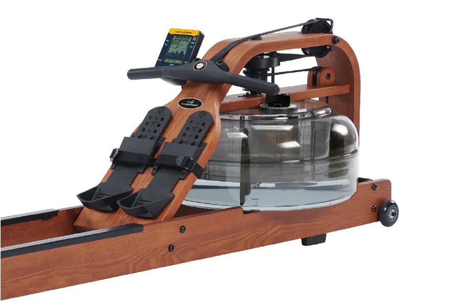 FluidRower Viking Pro XL Brown Fluid Rower (SUMMER SALE - Extra 10%), Yoga Mats, Overhead pulley storage, Sleep tracker wearable