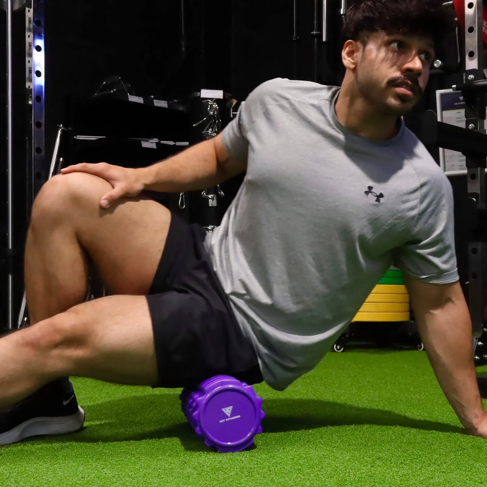 Hit Fitness Foam Roller | Purple, Curved treadmill, Fixed Barbell Set, Upright Bikes