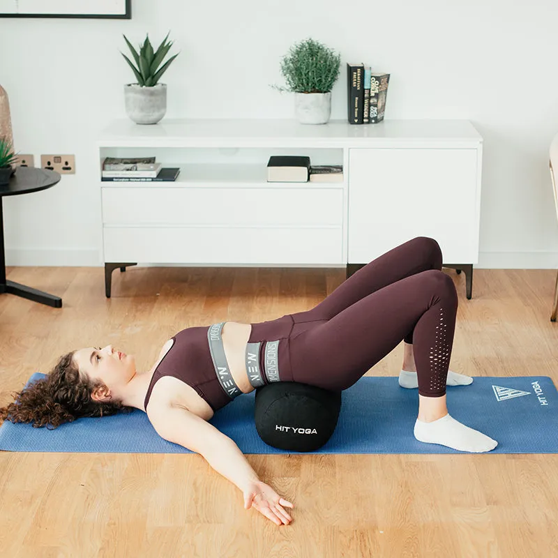 HIT Yoga Bolster Buckwheat, Air Resistance Bikes, Yoga wheel for back, Exercise equipment for bad knees