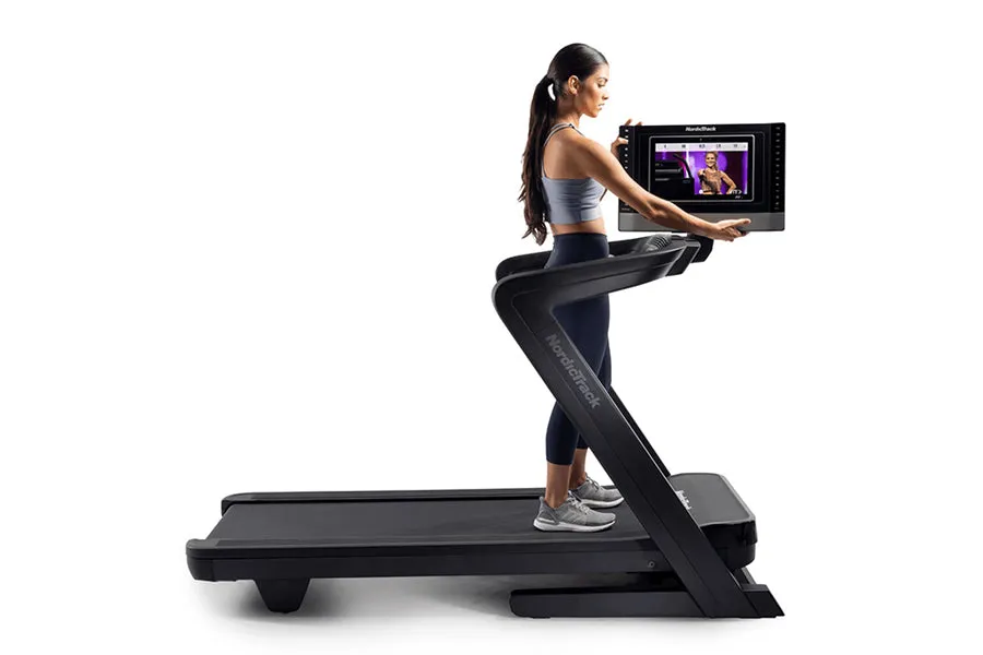 NordicTrack 1750 Commercial Treadmill, Rack Attachments, Gym bag with shoe compartment