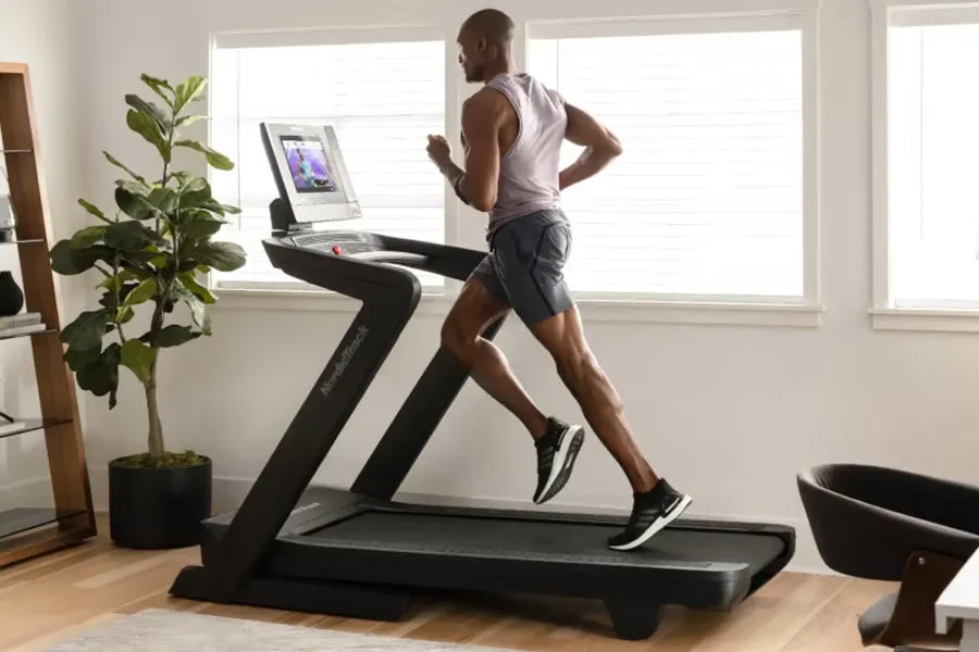 NordicTrack 1750 Commercial Treadmill, Stretching,Flexibility, Sports bras high impact, Front Drive