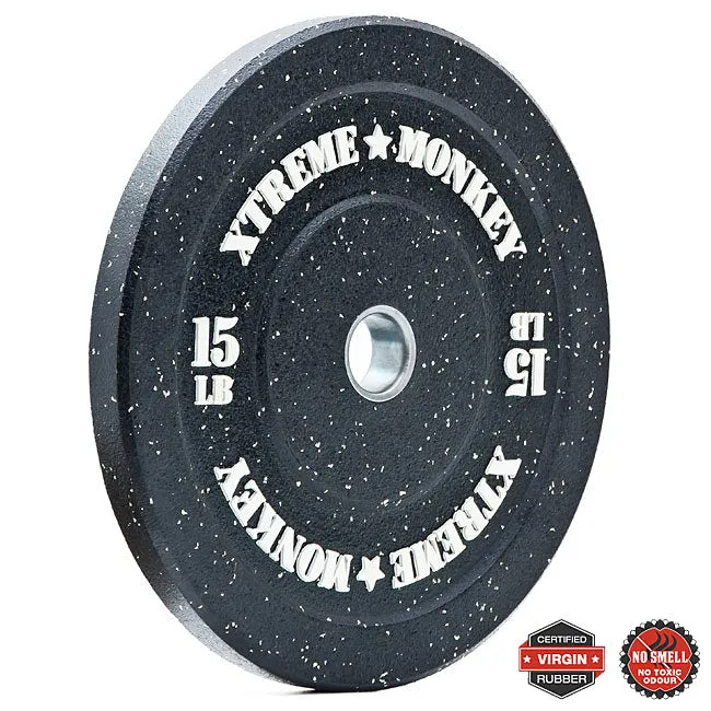 Ready to Ship XM FITNESS 15lbs Crumb Rubber Bumper Plate Meet Your Match, Slant board for calves, Cross training shoes, Parallettes for calisthenics
