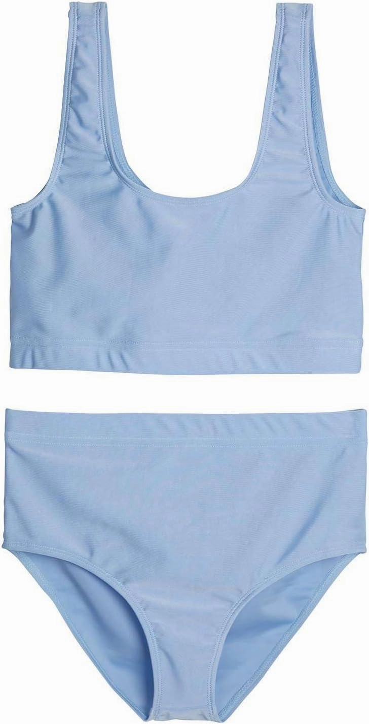 Real Essentials 3 Pack: Girl's 2-Piece Beach Sport Bikini Swimsuit - Swimwear for Girls UPF 50 