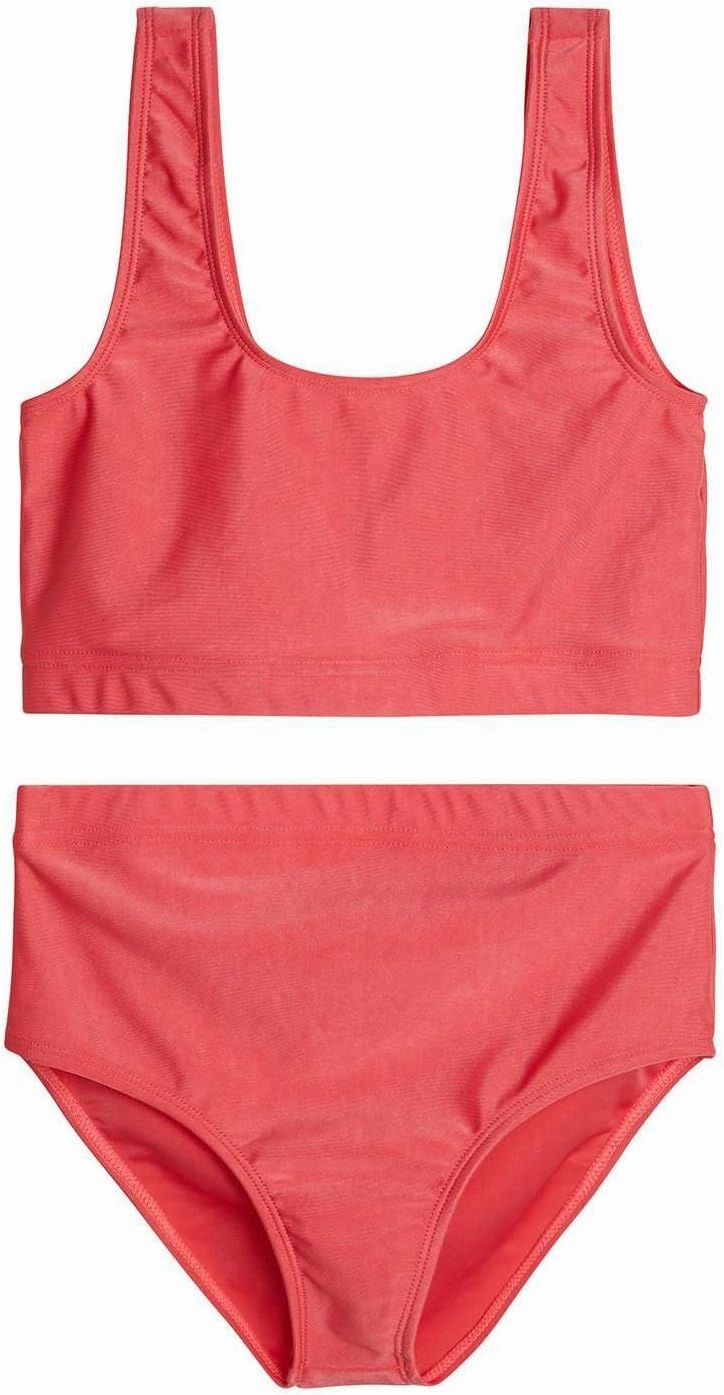 Real Essentials 3 Pack: Girl's 2-Piece Beach Sport Bikini Swimsuit - Swimwear for Girls UPF 50 