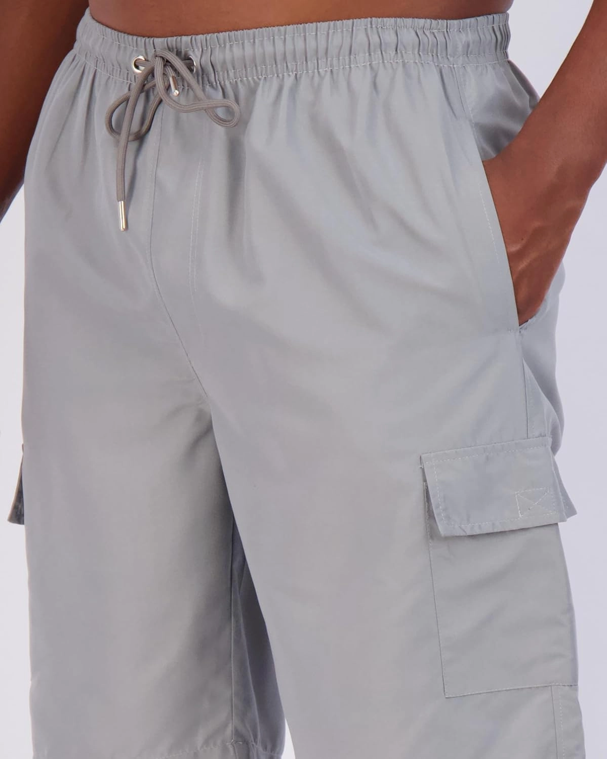 Real Essentials 3 Pack: Men's Swim Trunks with Cargo Pockets & Mesh Lining (Available in Big & Tall)