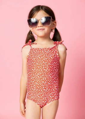 Red Ditsy Floral | Mini Simply One-Piece