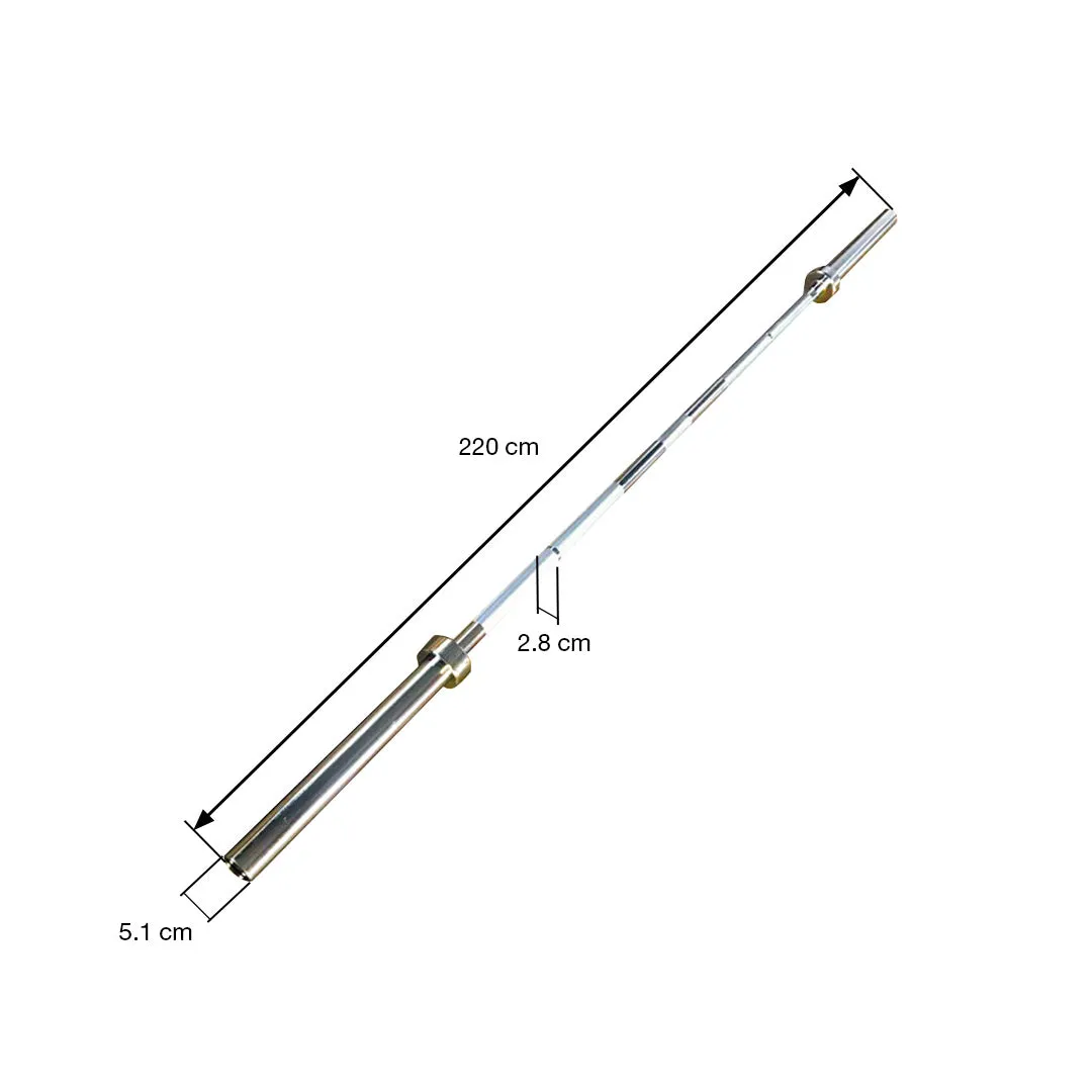 7' Jordan Ultimate Olympic Chrome Bar 20kg, Weightlifting Accessories, Bands,Tubing, Bikes