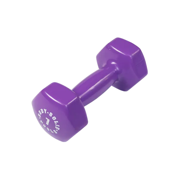 Refined for You Bodysolid Dark Purple 7lb Vinyl Dumbbell Shop the Hype, Cardio Accessories