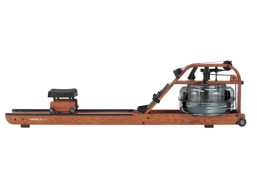 FluidRower Viking 3 Plus Brown Fluid Rower, Sandbags,Battleropes, TENS unit muscle stimulator, Yoga mat cleaner