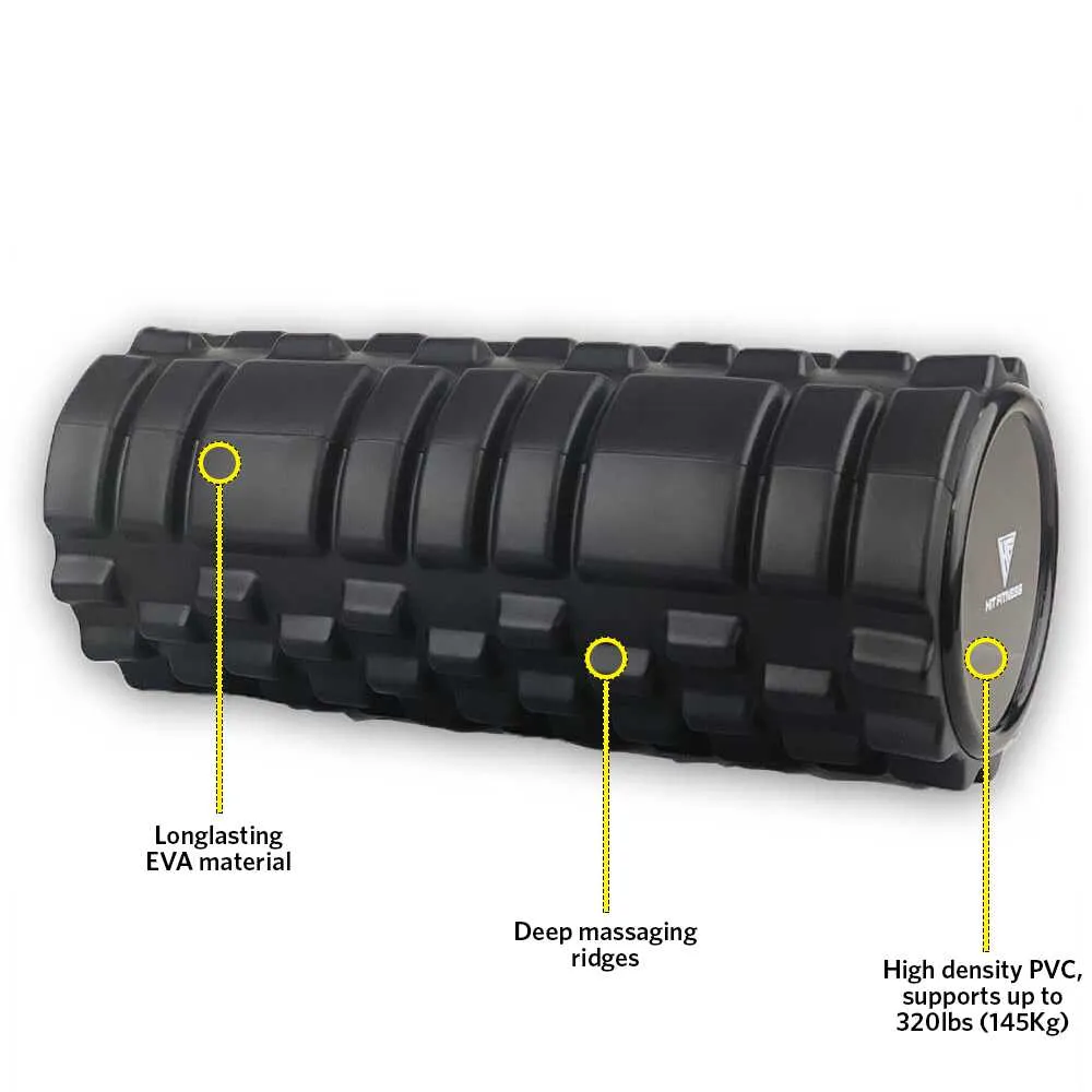 Hit Fitness Foam Roller | Black, Twist Plates, Treadmill lubricant