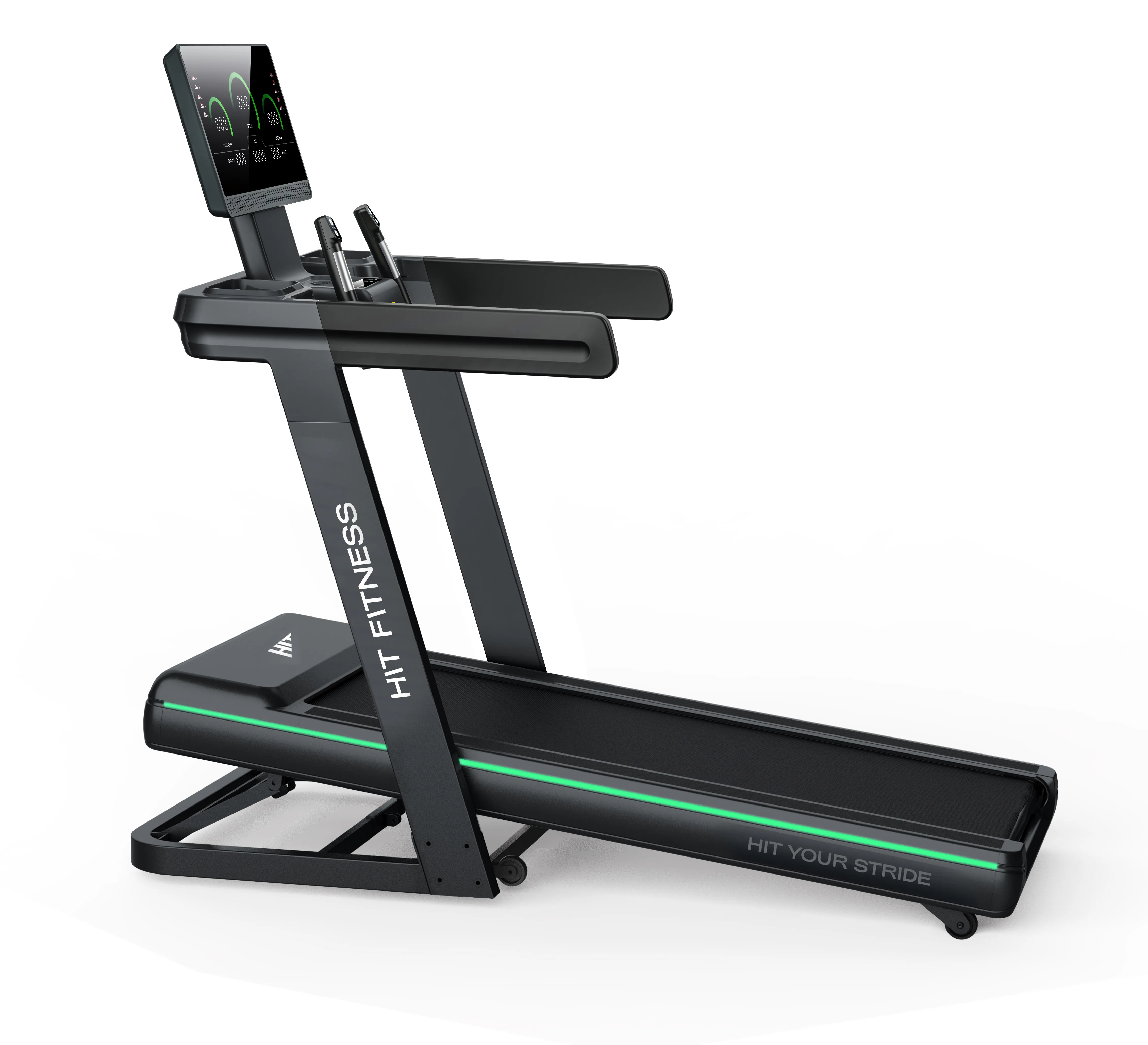 Hit Fitness H6 Treadmill, Adjustable dumbbells, Kettlebells