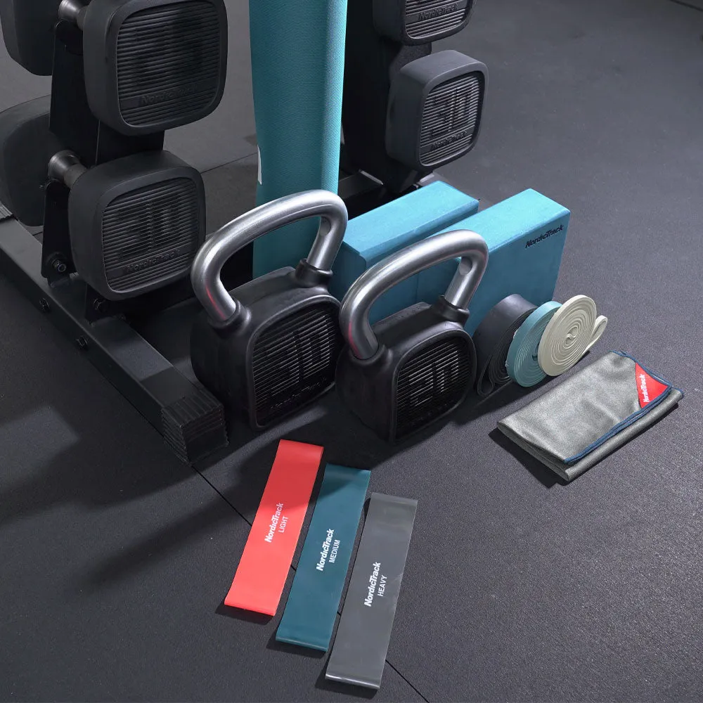 IFIT 5-30 URETHANE DUMBBELL SET WITH ACCESSORIES AND RACK, Portable stair stepper, Compression leggings