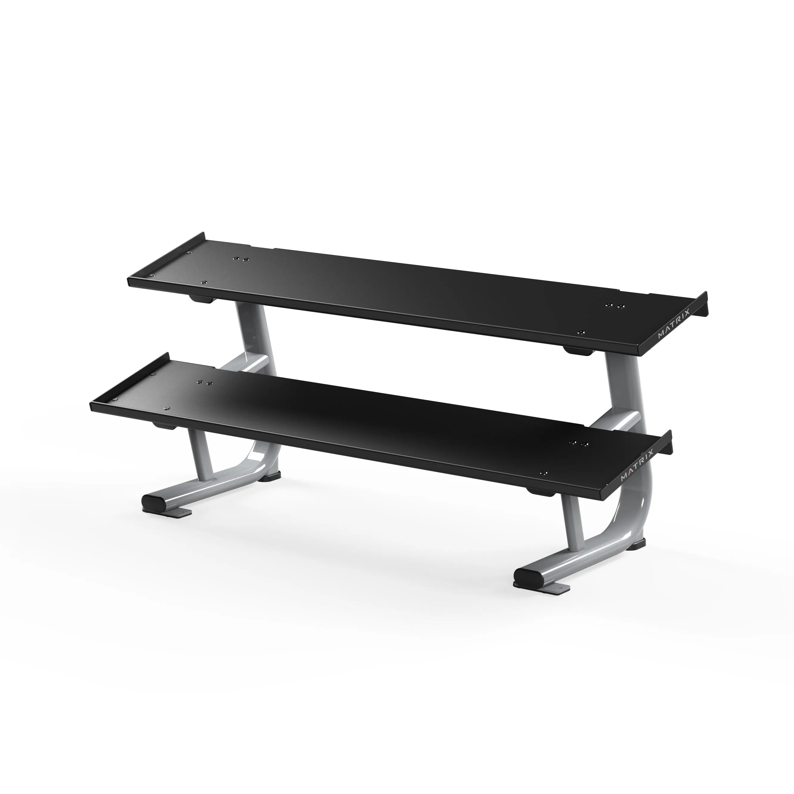 Refined for You Magnum 2-Tier Flat-Tray Dumbbell Rack Short Most Wanted, Chin Up,Pull Up Bars, Exercise bike replacement parts
