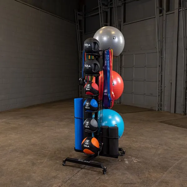 Multi Accessory Storage Rack - GAR100, Mats,Flooring, Bodyweight Training, Cable machine attachments