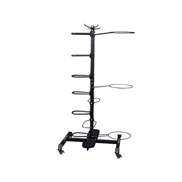 Multi Accessory Storage Rack - GAR100, Portable pull up bar, Studio Dumbbells