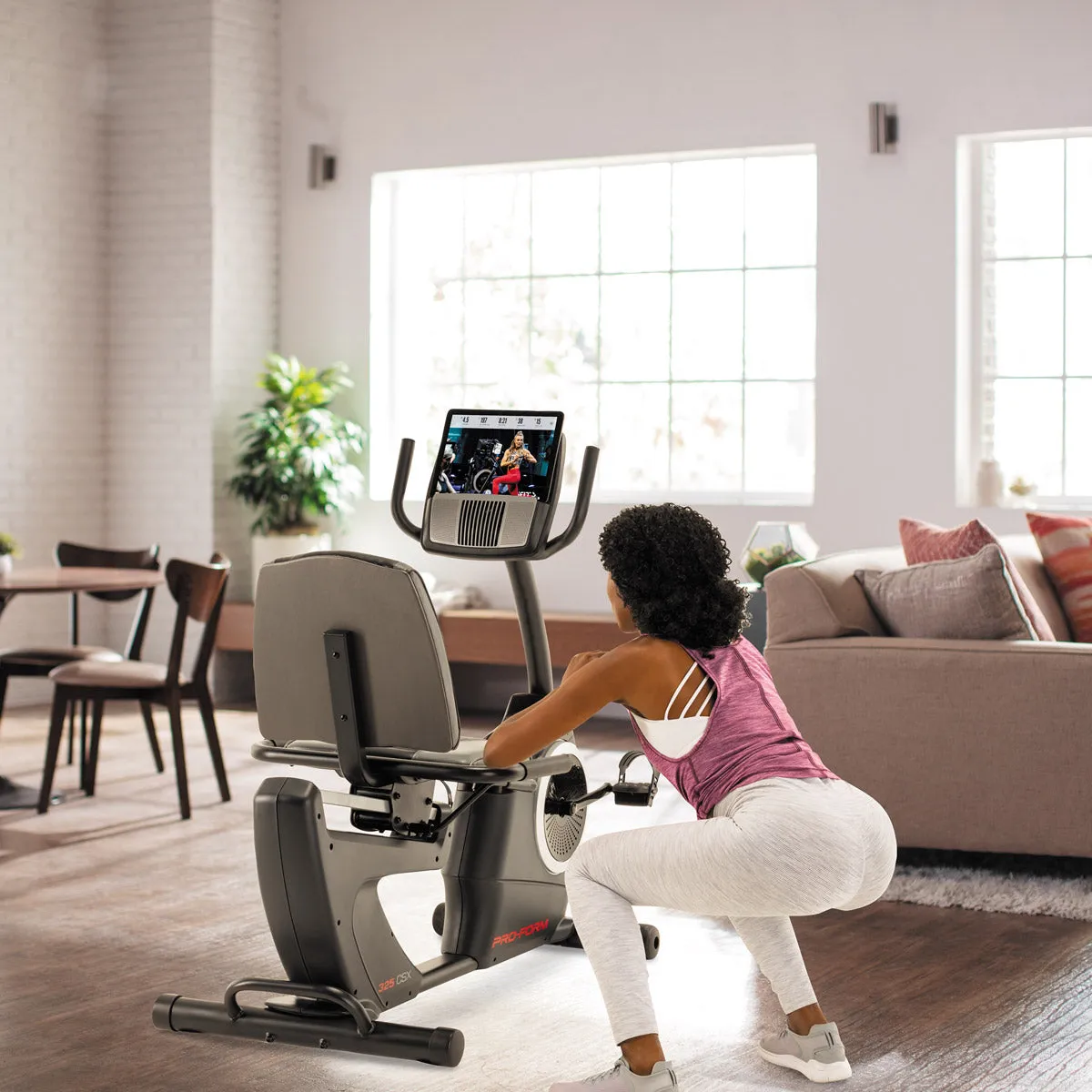 Proform 325 CSX Recumbent Cycle, Indoor slide playground, Calorie burn tracker, Specialty Benches,Single Stations