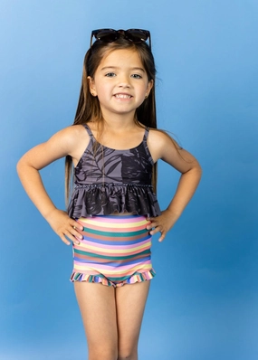 Retro Stripe | Mini All Ruffled Up Bottoms