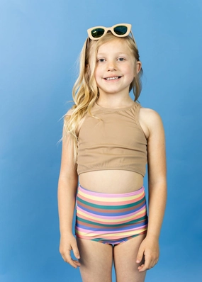 Retro Stripe | Mini High-Waisted Bottoms
