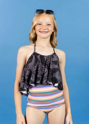 Retro Stripe | Youth High-Waisted Bottoms