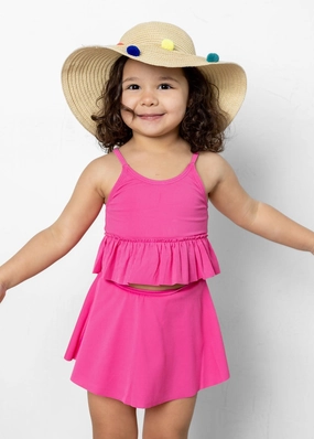 Ribbed Azalea Pink | Mini Detached Short Skirt