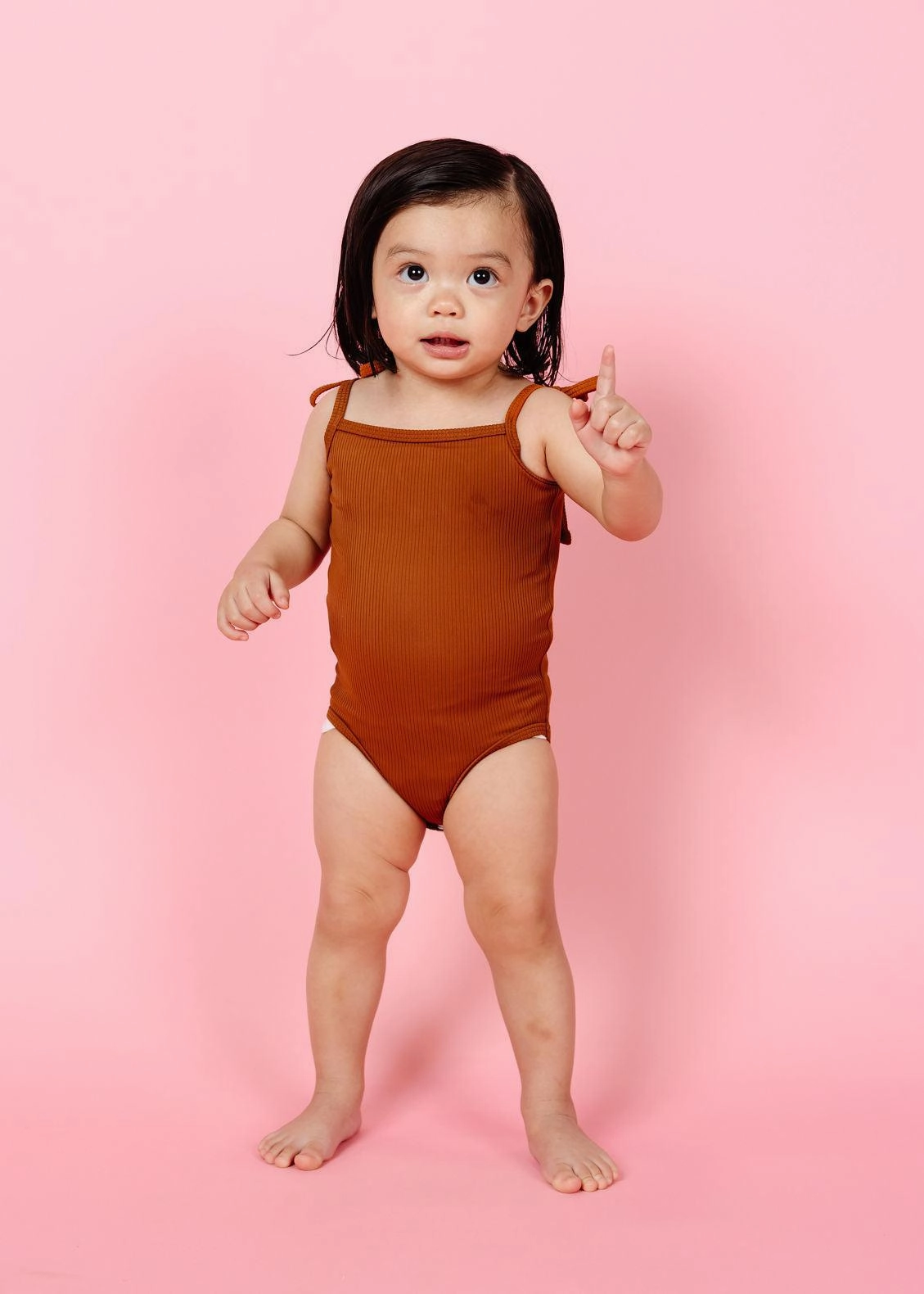 Ribbed Caramel | Baby Simply One-Piece