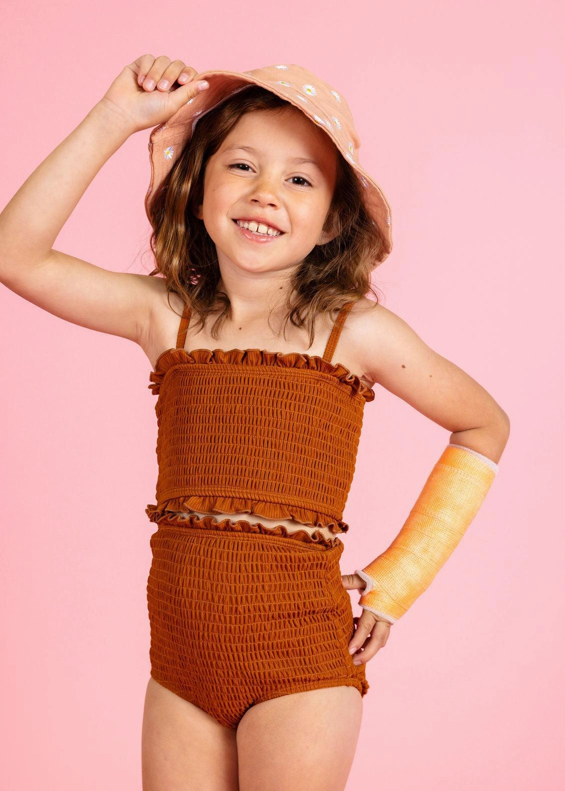 Ribbed Caramel | Mini Bandeau Top