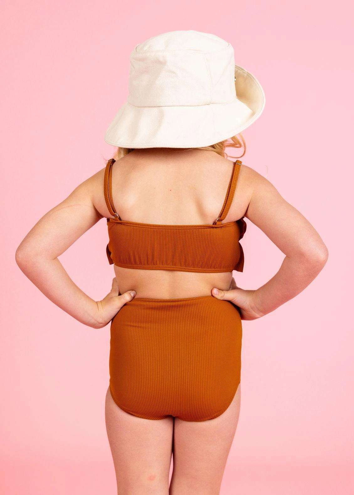Ribbed Caramel | Mini High-Waisted Bottoms