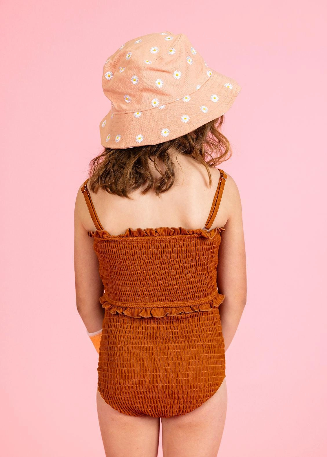 Ribbed Caramel | Mini Smocked Bottoms