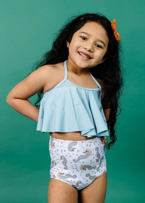 Ribbed Dusty Light Blue | Mini Swing Top