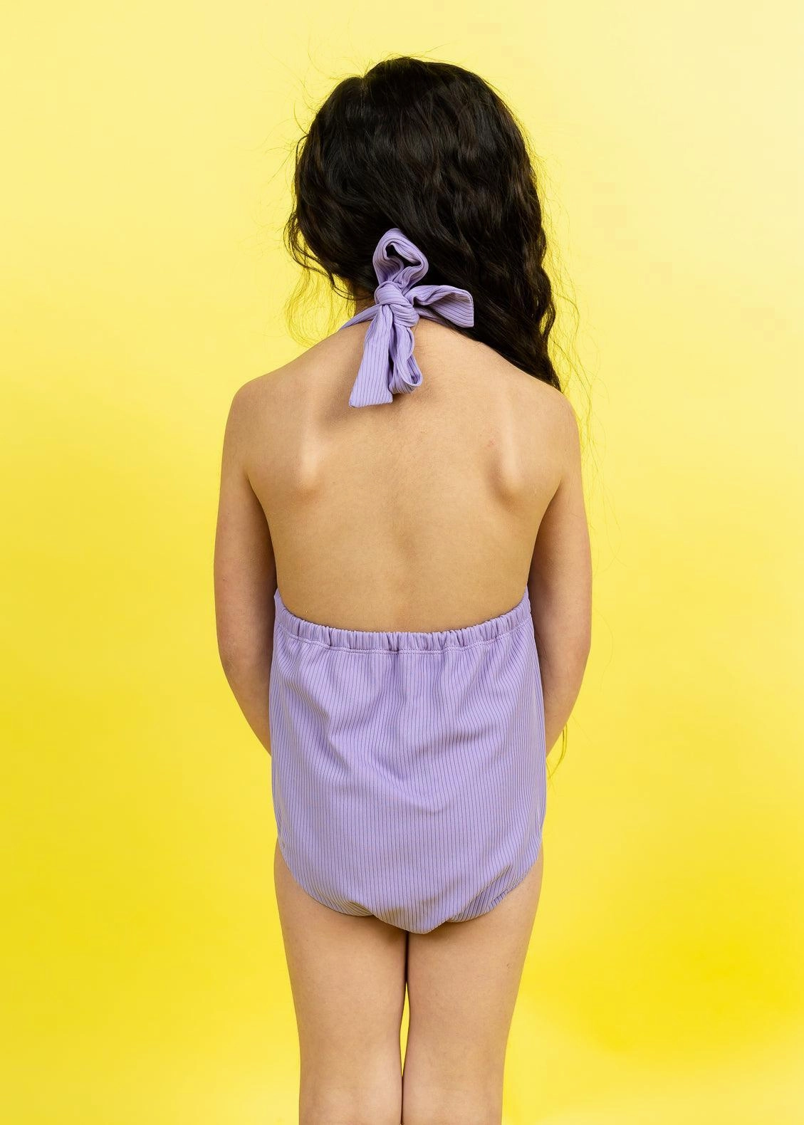 Ribbed Dusty Purple | Mini Romper One-Piece