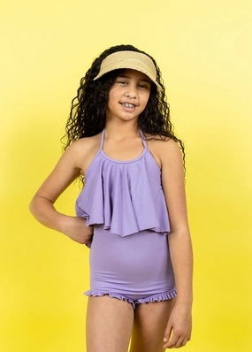 Ribbed Dusty Purple | Youth All Ruffled Up Bottoms