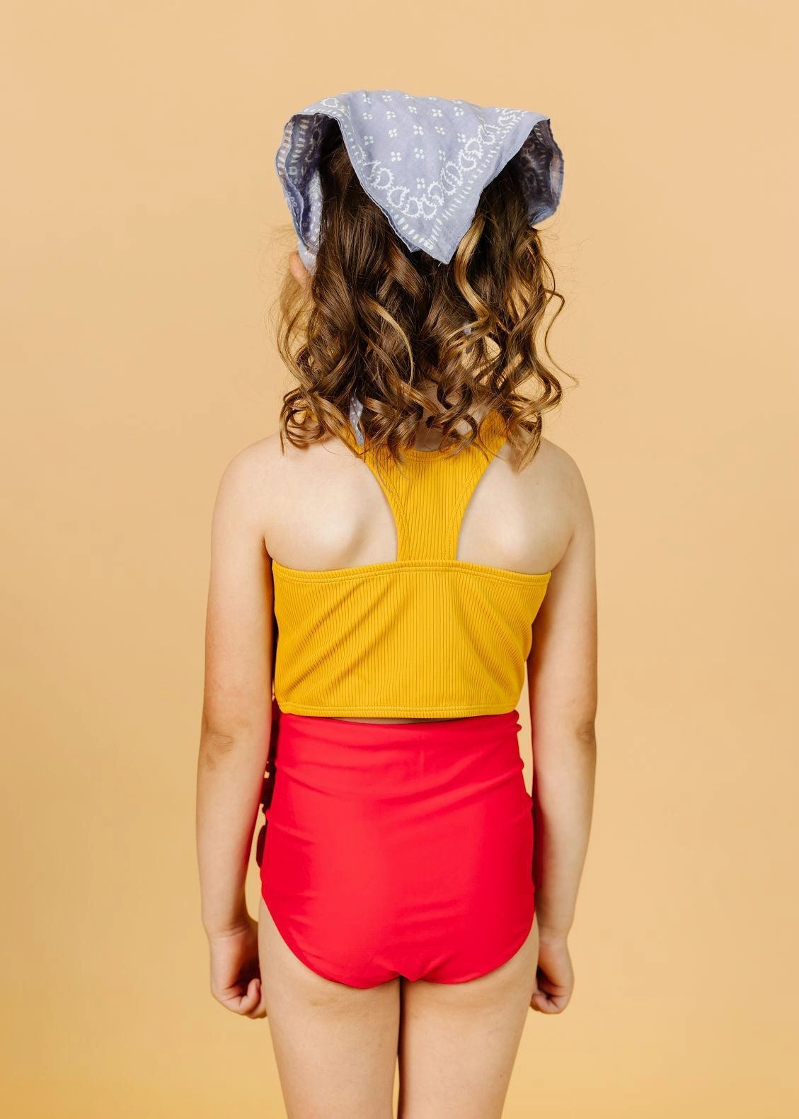 Ribbed Golden | Mini Racer Back Top