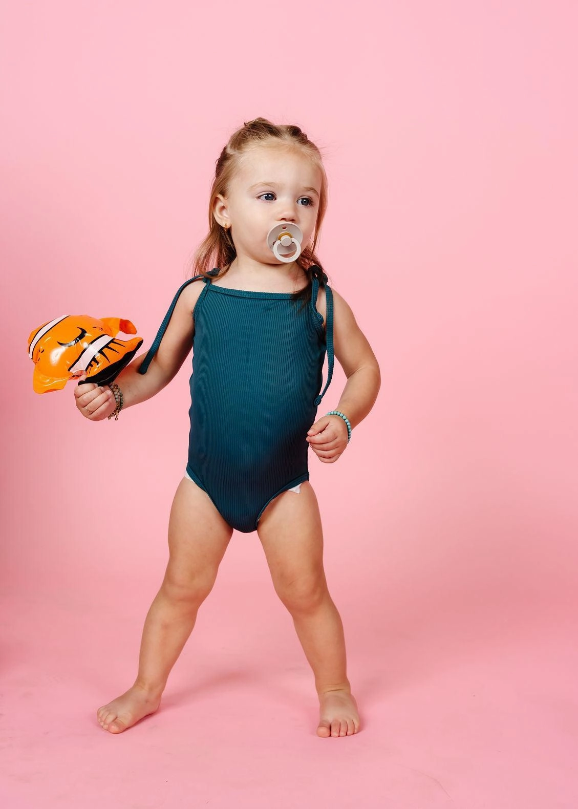 Ribbed Midnight Teal | Baby Simply One-Piece