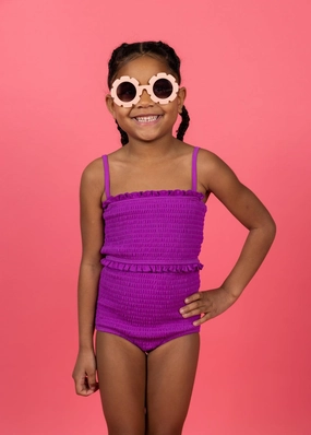 Ribbed Purple | Mini Bandeau Top