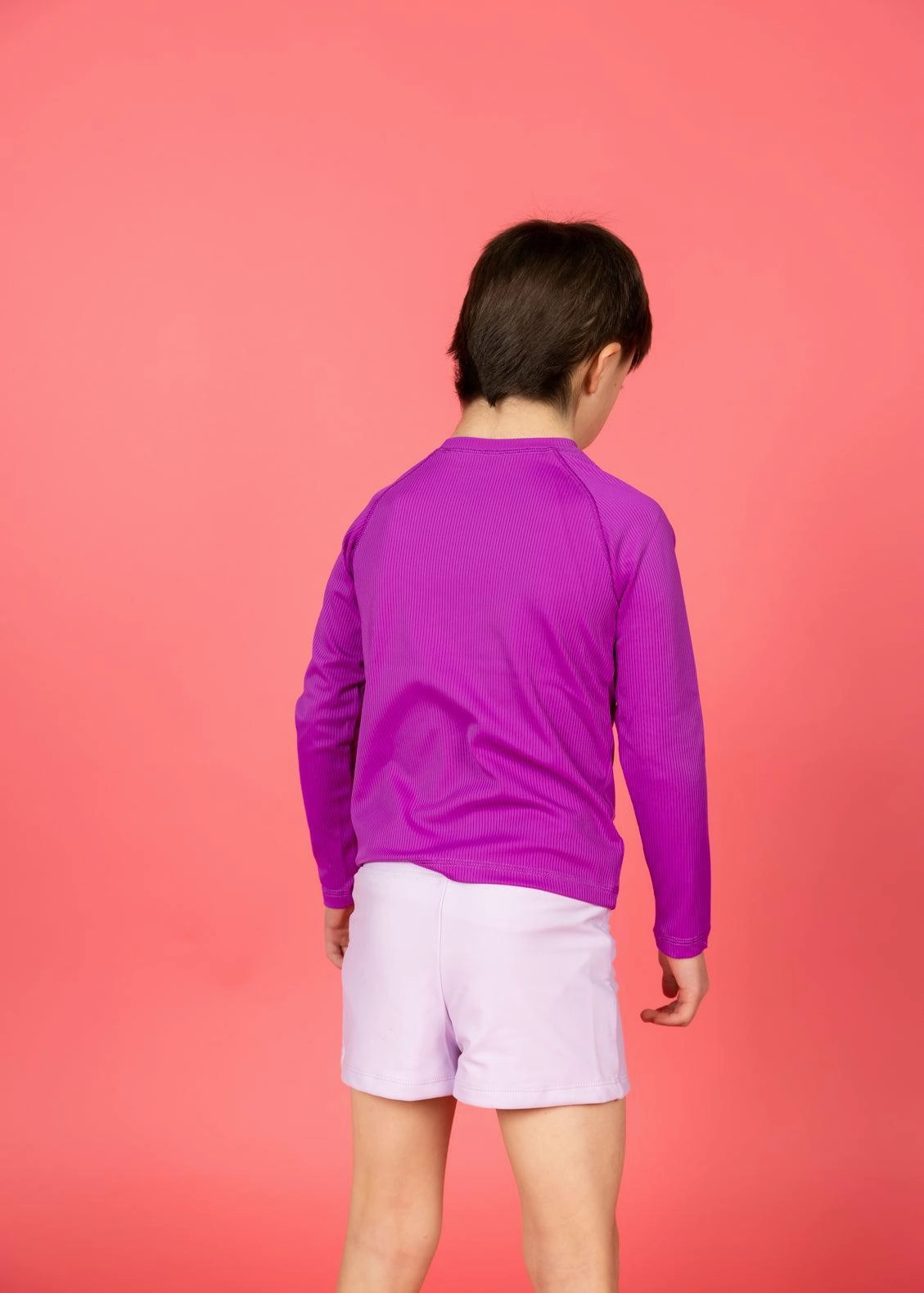 Ribbed Purple | Mini Rashguard Top (Unisex)