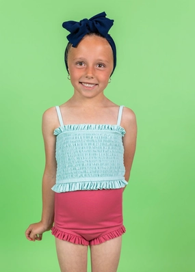 Ribbed Roseate | Mini All Ruffled Up Bottoms