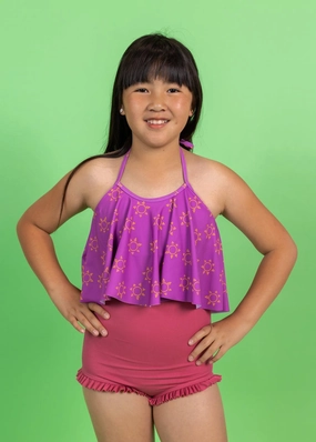 Ribbed Roseate | Youth All Ruffled Up Bottoms