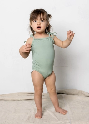 Ribbed Sage | Baby Simply One-Piece