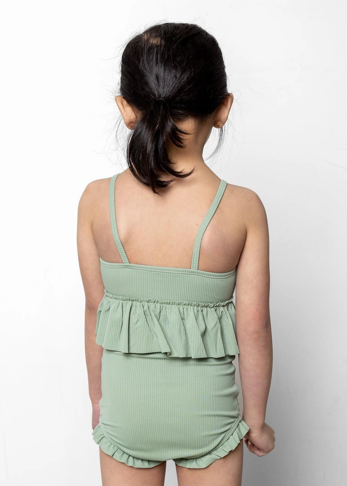 Ribbed Sage | Mini All Ruffled Up Bottoms