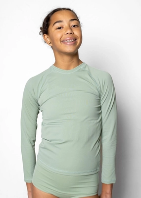 Ribbed Sage | Youth Rashguard Top (Unisex)