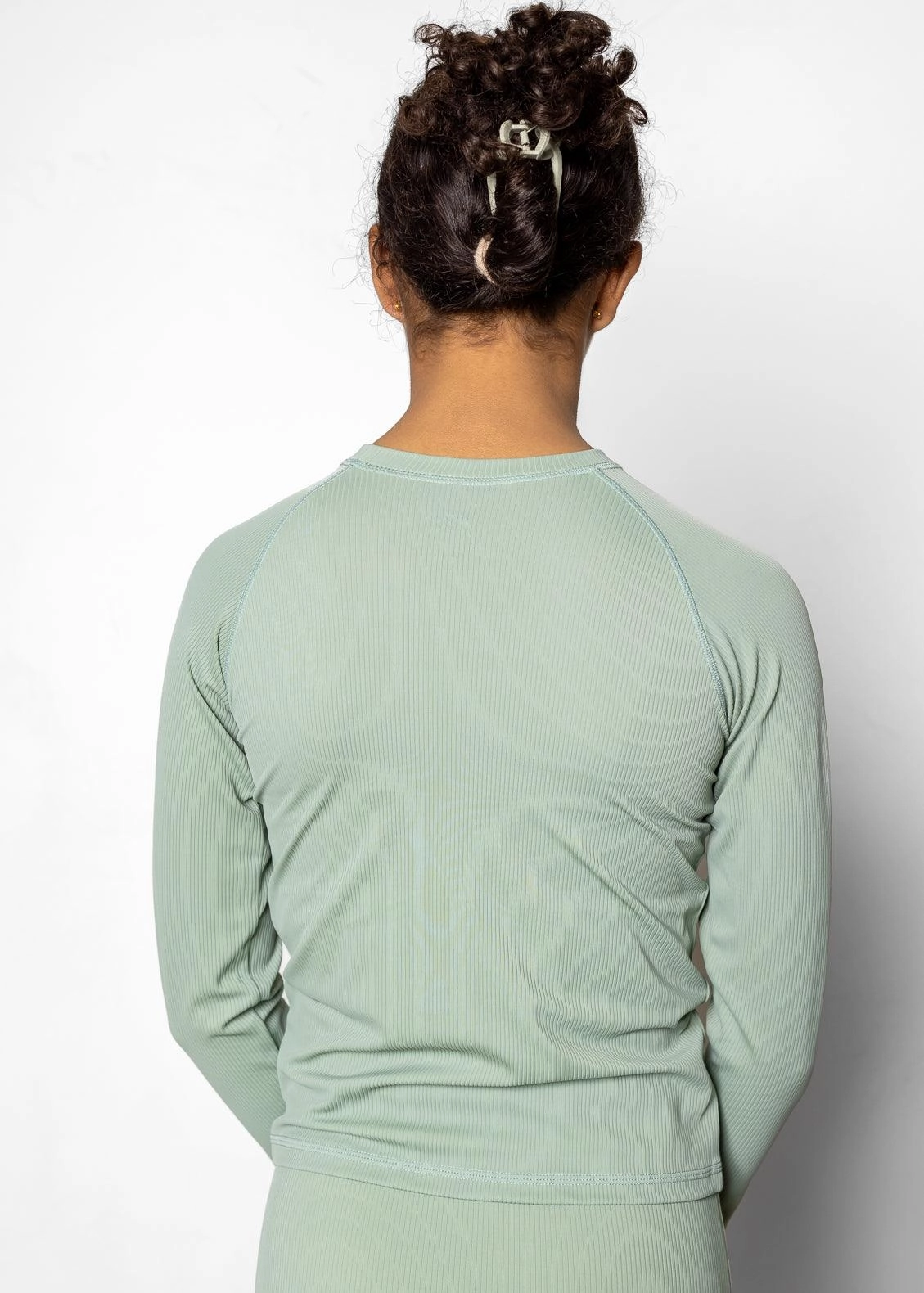 Ribbed Sage | Youth Rashguard Top (Unisex)
