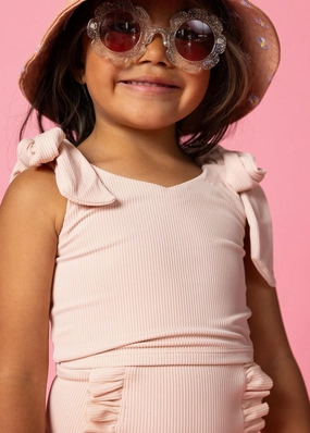 Ribbed Whipped Peach | Mini Knot Top
