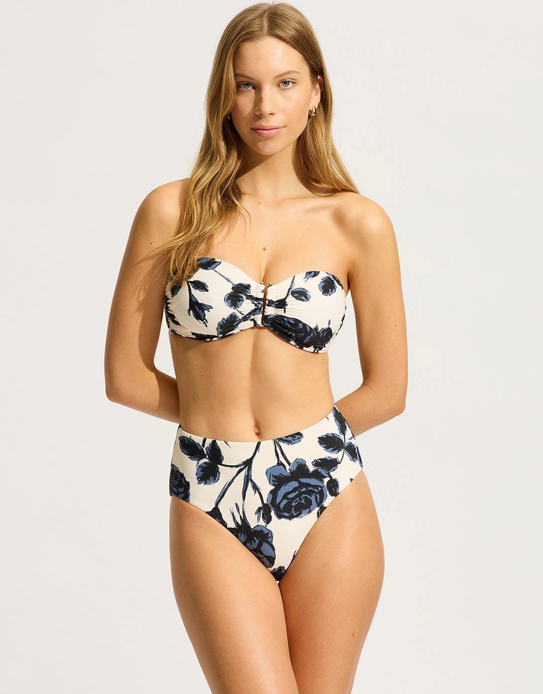 Rococo High Waist Bikini Pant - Black